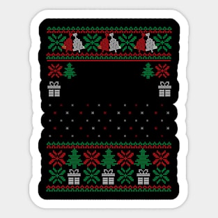 ugly sweater Sticker